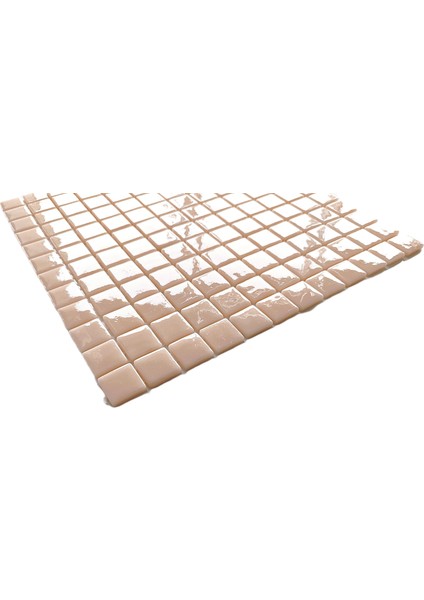 Mutfak Tezgah Arası, Havuz, Banyo, Sauna, Spa, Iç ve Dekorasyonda Tüm Yüzeyler Için, 25X25 mm A. Yavruağzı 31.5X31.5 cm. Cam Mozaik. ( 1 M2 Fiyatıdır ) fiyatları