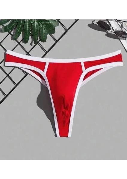 Miraxx Erkek Biyeli Kırmızı Tanga