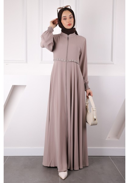 Vizon Kol Gipeli Nakışlı Ferace modelleri