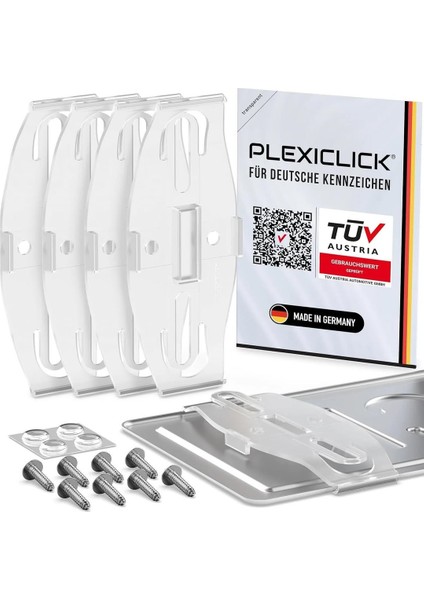 ® | Görünmez Oto Plaka Tutucu | Yeni Nesil, Reklamsız, Hayalet Plakalık (3 Otomobil set)