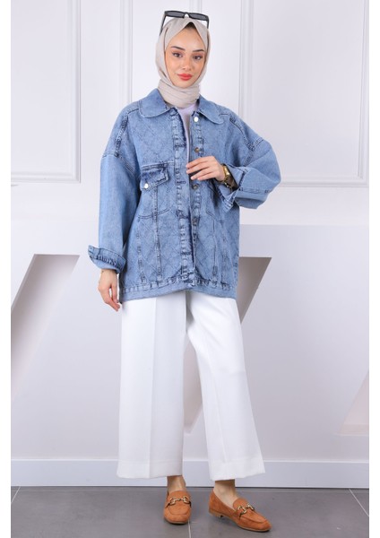 Mavi Lazer Kesim Kot Ceket fiyatları