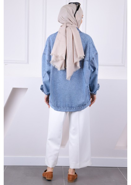 Mavi Lazer Kesim Kot Ceket fırsatları