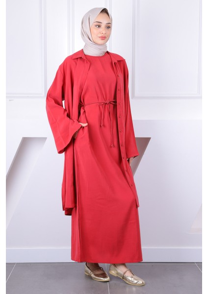 Lacivert Beli Ipli Tunik Elbise Kombin Takım fiyatları