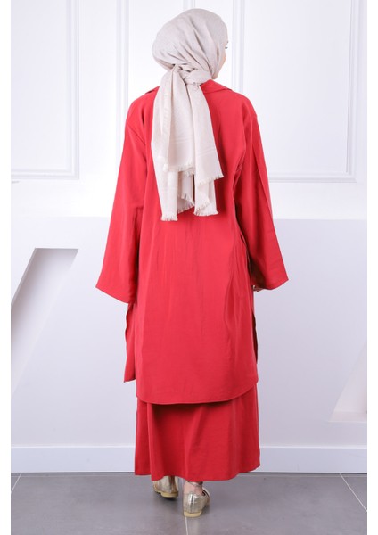 Lacivert Beli Ipli Tunik Elbise Kombin Takım modelleri