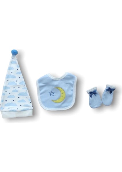 Miraylife Ay Dedem Nakışlı %100 Cotton Antibakteriyel 5li Zıbın Takımı Hastane Çıkışı modelleri