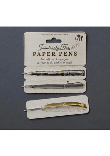 If Fabulously Flat Paper Pen Kalemli Kitap Ayracı fırsatları