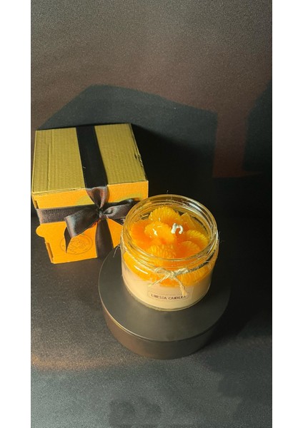 Mandalina Kokulu Kavanoz Mum