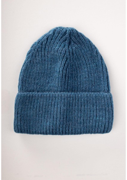 Örgülü Bere 3-8 Yaş Indigo Mavi