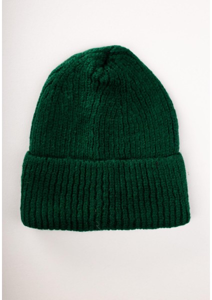 Örgülü Bere 3-8 Yaş Koyu Yeşil