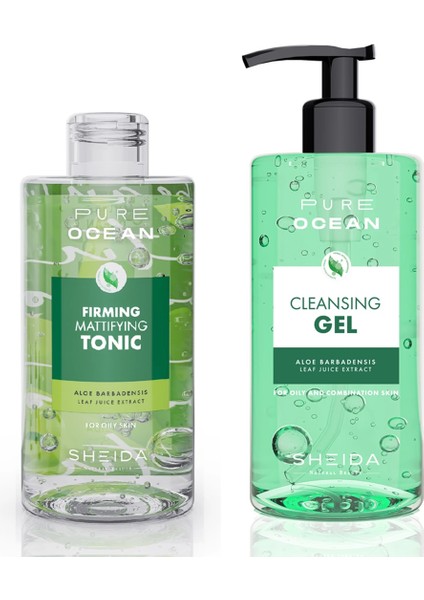 Pure Ocean Yüz Temizleme Seti - Yağlı ve Karma Ciltler Için