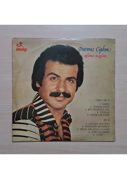 - Ağlama Sevgilim - 1986 - Dönem Baskı Plak - Longplay - Lp
