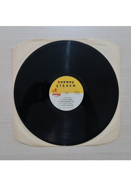- Ağlama Sevgilim - 1986 - Dönem Baskı Plak - Longplay - Lp
