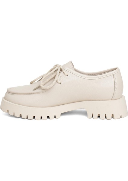 2847 Kadın Hakiki Deri Sisley Model Casual Ayakkabı Bej modelleri