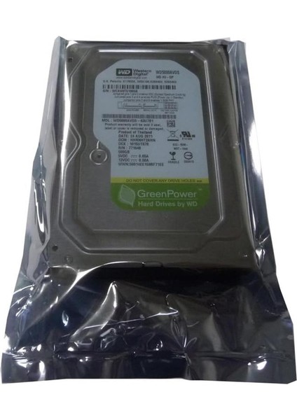 Wd 500GB WD5000AVDS Sata 3.0 5400 3.5" Rpm Hard Disk