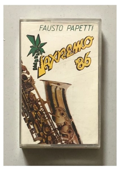 Fausto Papetti Saxremo 86 Kaset (Orjinal Dönem Kağıt Türk Baskı)