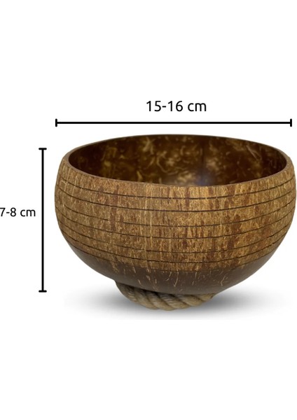 Jumbo Özel Tasarım Hindistan Cevizi Kase Ve Kase Altlığı - Coconut Bowl - Bowl Kasesi - Çerezlik modelleri