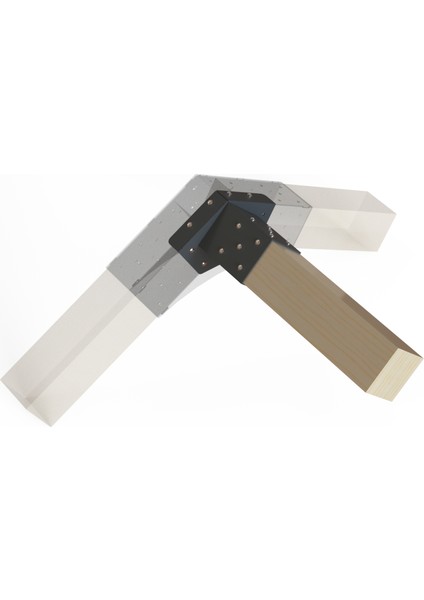Pergule Pergola Kamelya Çardak Ahşap Prefabrik Ev 120 Çatı Ara Bağlantı 10X10CM Kalas