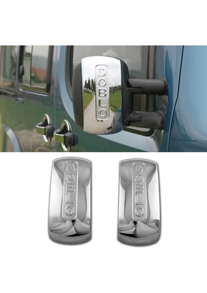 Fiat Doblo 2000-2010 arası Krom Ayna Kapağı ABS 2 Parça