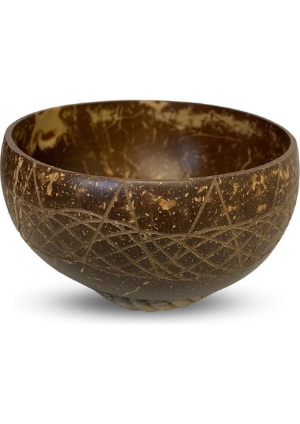 Jumbo Özel Tasarım Hindistan Cevizi Kase Ve Kase Altlığı - Coconut Bowl - Bowl Kasesi - Çerezlik