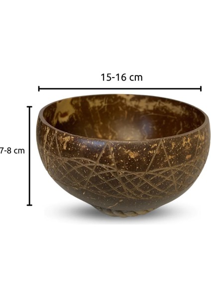 Jumbo Özel Tasarım Hindistan Cevizi Kase Ve Kase Altlığı - Coconut Bowl - Bowl Kasesi - Çerezlik modelleri