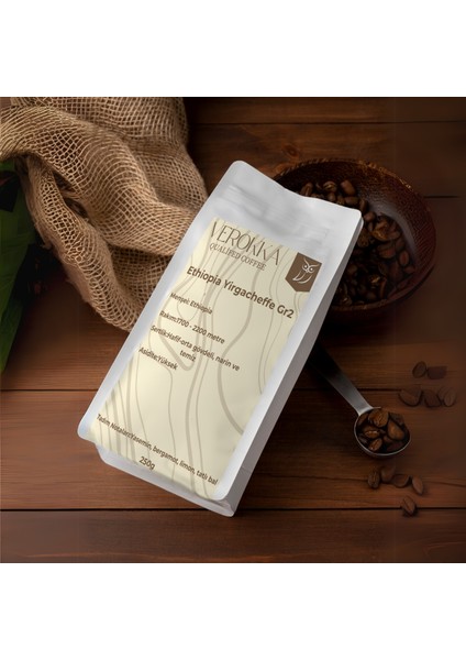 Etiyopya Yirgacheffe Gr2 Kahvesi – Çiçeksi ve Narenciye Notaları – Gurme Filtre Kahve 250G