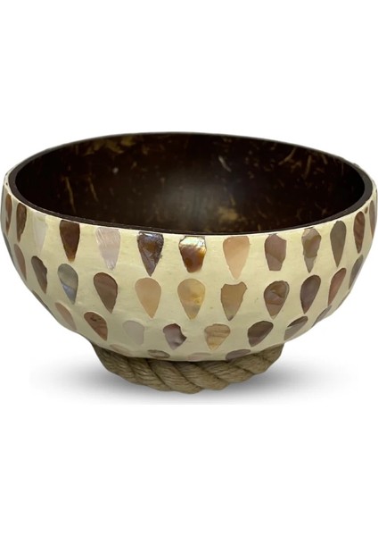 El Yapımı Hindistan Cevizi Kasesi Ve Kase Altlığı - Coconut Bowl- Bowl Kasesi - Çerezlik