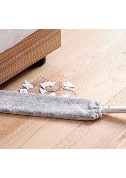 Esnek Teleskopik Saplı Mikrofiber Mop Seti, Krem Renk, Dar ve Ulaşılması Güç Alanlar modelleri