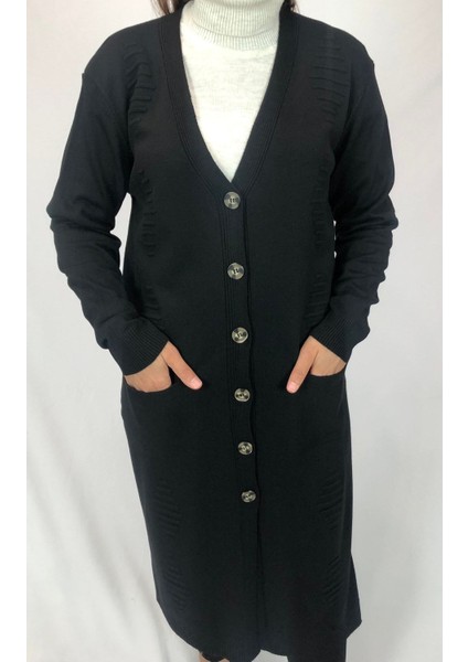 Düğmeli Triko Hırka