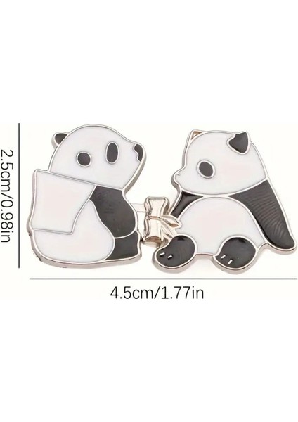 Sevimli Panda Bel Daraltma Aparatı Klipsler Pantolon Beli Daraltma Broş