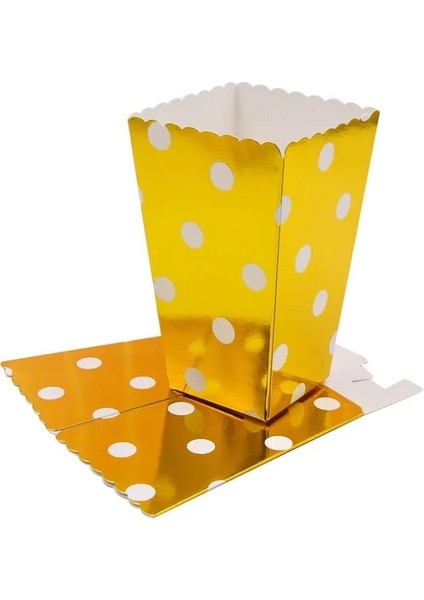 Altın Nokta Yeni!12 Adet/grup Patlamış Mısır Kutusu/fincan Pembe Tema Parti Dekorasyon Çocuklar Için Mutlu Doğum Günü Noel Düğün Parti Bebek Duş Malzemeleri (Yurt Dışından)