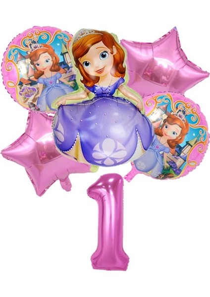 1 Adet Balon Disney Prenses Sofia Parti Dekorasyon Kız Doğum Günü Kağıt Tabaklar Bardak Peçeteler Bebek Duş Çocuk Oyuncakları Balonlar Parti Malzemeleri (Yurt Dışından)