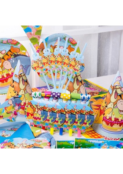 1 Adet Balon Winnie The Pooh Karikatür Tema Parti Malzemeleri Tek Kullanımlık Sofra Kağıt Saman Tabaklar Oyuncaklar Doğum Günü Şekeri Bebek Duş Süslemeleri (Yurt Dışından) fırsatları