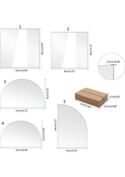 BT056 Küçük 1 Takım Dıy Şeffaf Akrilik Düğün Masa Burcu Alt Tutucu Malzemeleri (Yurt Dışından) fiyatları