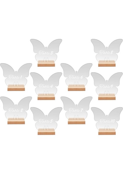 BT056 Küçük 1 Takım Dıy Şeffaf Akrilik Düğün Masa Burcu Alt Tutucu Malzemeleri (Yurt Dışından) fırsatları