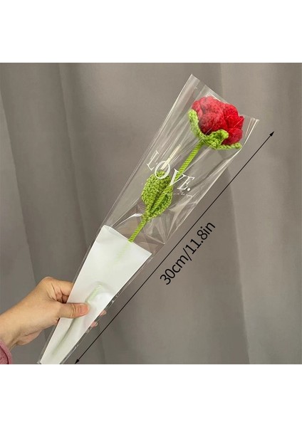 S6 Kırmızı Gül Resim Olarak Ayçiçeği Tığ Işi Çiçekler Girasol Çiçek Buketi Ins El-Örme Buket Öğretmenler Günü Mezuniyet Hediyeleri Düğün Odası Dekoru (Yurt Dışından)