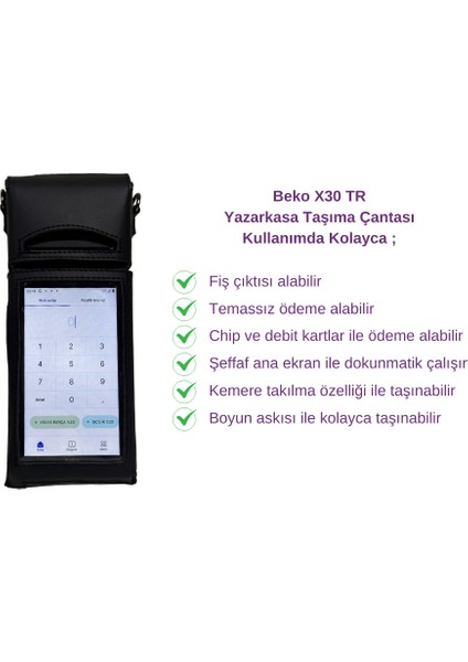 Beko X30TR Yazarkasa Çantası modelleri