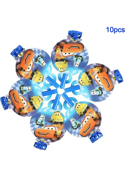 Kürdan Bayrağı-24 Adet Disney Mcqueen Arabalar Doğum Günü Dekorasyon Erkek Tabaklar Bardak Masa Örtüsü Tek Kullanımlık Sofra Bebek Duş Malzemeleri Çocuklar Gibi (Yurt Dışından)