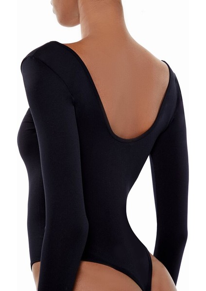 Dikişsiz V Yaka Bodysuit