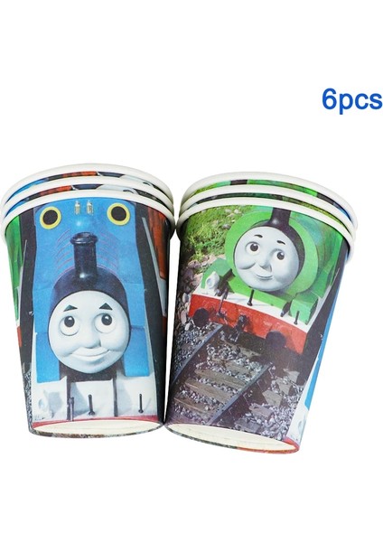 Cupcake Bayrağı Thomas & Friends Çocuklar Doğum Günü Partisi Balon Kağıt Bardaklar Tabaklar Masa Örtüsü Bebek Duş Süslemeleri Tek Kullanımlık Sofra Malzemeleri (Yurt Dışından) fırsatları