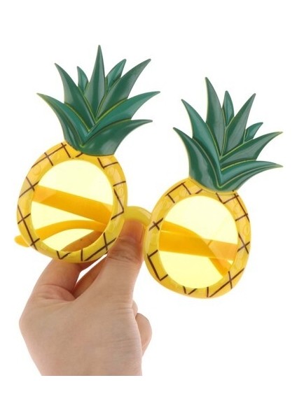 Tropikal Hawaii Ananas Şekilli Parti Gözlüğü