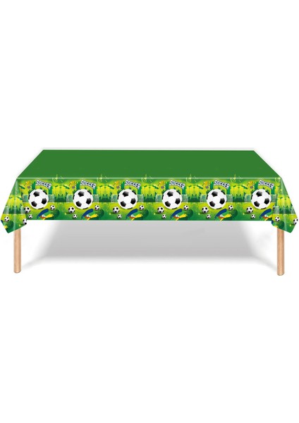 Patlama 6 Adet Çocuklar Favori Futbol Doğum Günü Partisi Dekor Kulübü Yeşil Futbol Sofra Masa Örtüsü Bayrağı Çocuklar Şenlikli Parti Dekorasyon Malzemeleri (Yurt Dışından) fırsatları