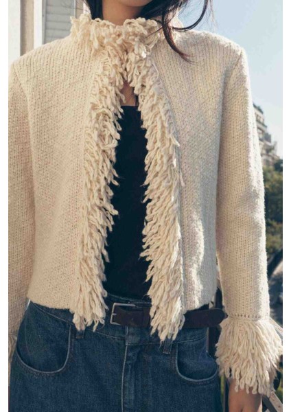 Allbucks Zara, Püsküllü Triko Hırka ABZRA1150