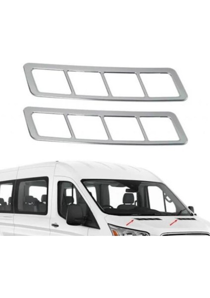 Ford Transit Krom Kaput Üstü Havalandırma Çerçevesi 2 Parça P.çelik 2013-2019 Arası