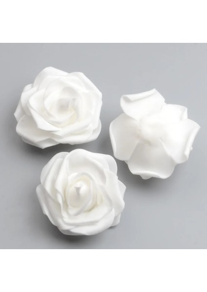 Rastgele Karıştırma 50 Adet 6 cm Yapay Pe Köpük Beyaz Güller Çiçekler Ev Düğün Dekorasyon Için Dıy Scrapbooking El Yapımı Sahte Çiçek Başları (Yurt Dışından) indirimleri