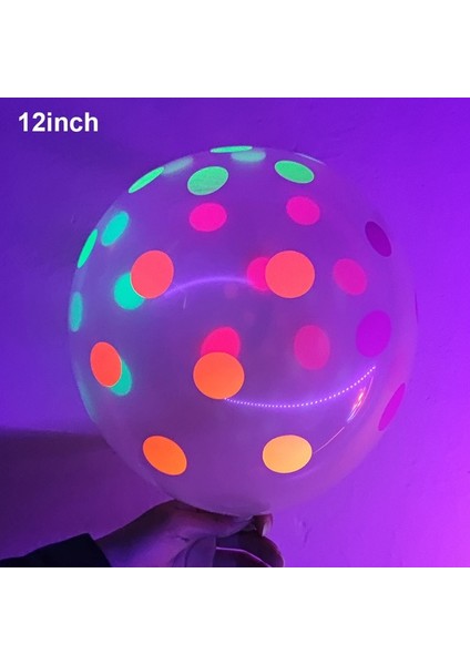 5 Adet 12 Inç Karanlıkta Glow Parti Sofra Masa Örtüleri Bardaklar Tabaklar Banner Peçeteler Payet Balonlar Neon Glow Doğum Günü Partisi Malzemeleri (Yurt Dışından)