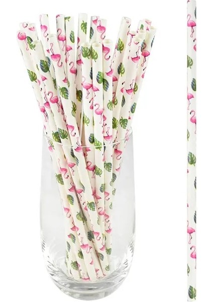 Bitki 50 Adet 25/50/100 Adet Tropikal Şemsiye Flamingo Ananas Pipet Suyu Kokteyl Tek Kullanımlık Meyve Suyu Pipet Hawaii Parti Dekorasyon (Yurt Dışından)