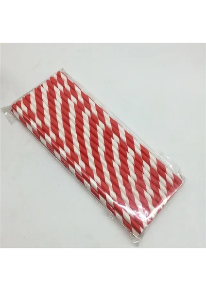 Şerit 25 Adet/grup Kırmızı Kare Nokta Kalp Doğum Günü Düğün Için Kağıt Payet Dekoratif Parti Çevre Chevron Yaratıcı Pipet (Yurt Dışından)