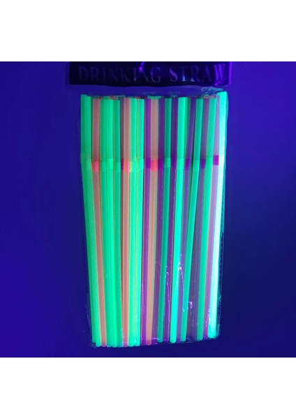 6 Adet Neon Gözlük 1 Paket Neon Pipet Renkli Plastik Pipet 90'lar Neon Retro Parti Siyah Işık Parti Çocuklar Glow Doğum Günü Dekorasyon (Yurt Dışından) fırsatları
