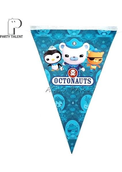 1 Takım Bayrak Çocuk Erkek Kız Doğum Günü Deniz Yaşamı Deniz Hayvan Parti Malzemeleri Sofra Hediye Giftbag Parti Favor Dövme Etiket Alkış Daire (Yurt Dışından)