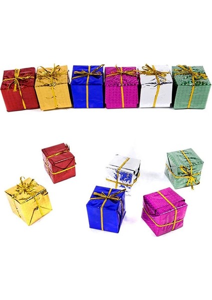 Şeker 24 Adet 25 x 25 x 25MM Noel Ağacı Süsler Malzemeleri Noel Süslemeleri Düğün Hediye Çantası Yeni Yıl Ev Akşam Partisi Ev Dekor Için (Yurt Dışından) modelleri